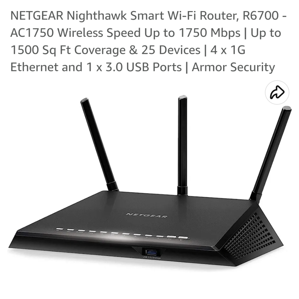 Netgear Router Nighthawk AC1750